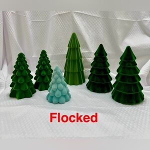 16 Assorted Decorative Tabletop Tree Figurines